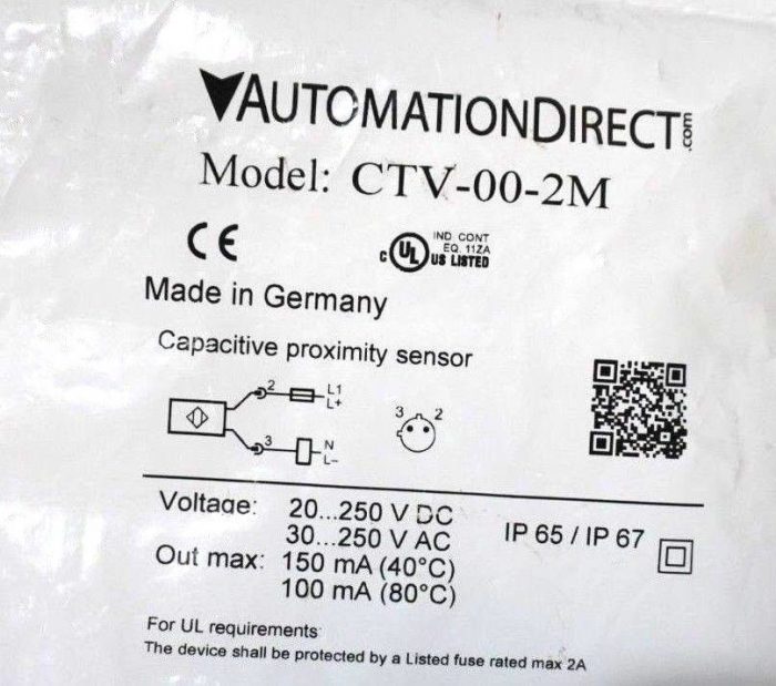 NEW AUTOMATION DIRECT CTV-00-2M PROXIMITY SENSOR CTV002M - Image 3