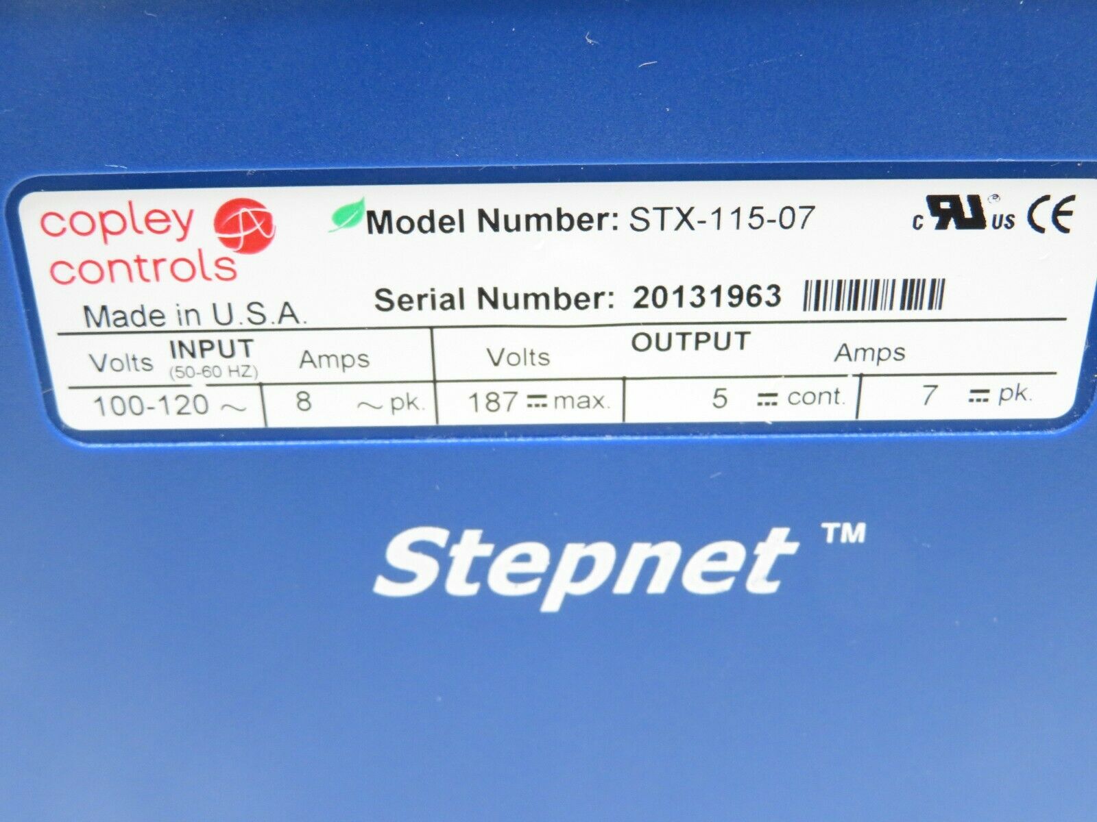 NEW COPLEY CONTROLS STX-115-07 STEPPER DRIVE STX11507 - SB