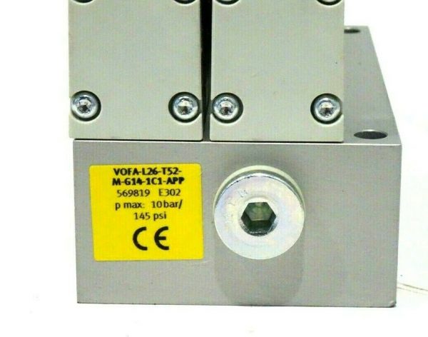 NEW FESTO V0FA-L26-T52-M-G14-1C1-APP CONTROL BLOCK W/ 2 VSVA-M52-MZ-A1-1C1-APP - Image 4
