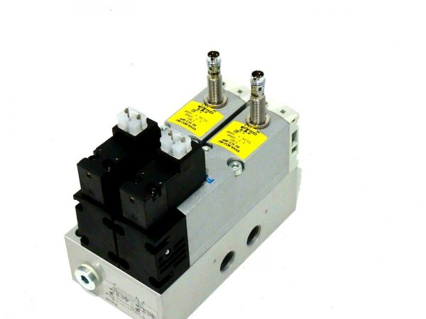 NEW FESTO V0FA-L26-T52-M-G14-1C1-APP CONTROL BLOCK W/ 2 VSVA-M52-MZ-A1-1C1-APP
