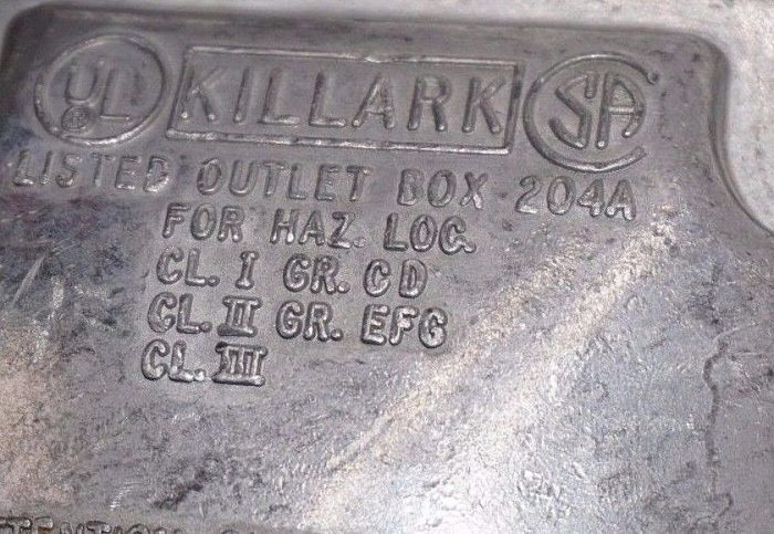 NEW KILLARK 204A EXPLOSION PROOF OUTLET UNIT - Image 3