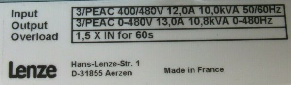 NEW LENZE EVS9325-ETV004 SERVO CONTROLLER EVS9325ETV004 08398781 - Image 5