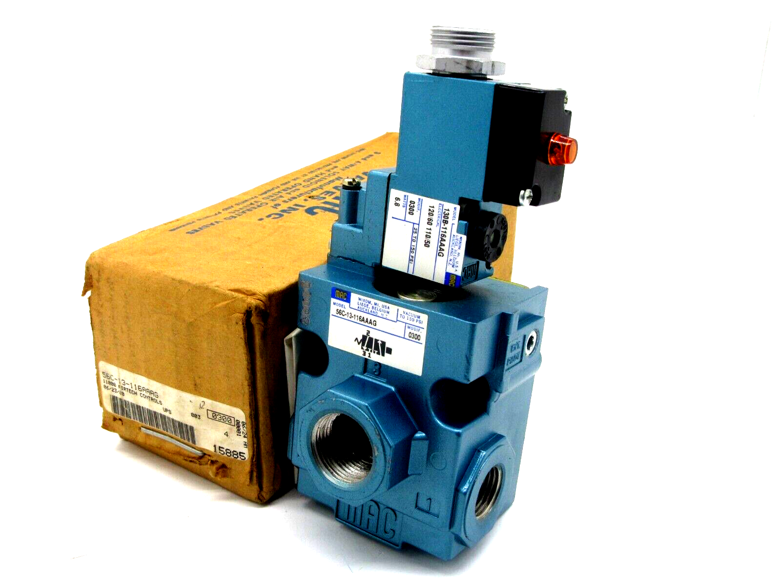 NEW MAC VALVES 56C-43-111AA SOLENOID VALVE 56C43111AA - SB Industrial Supply, In
