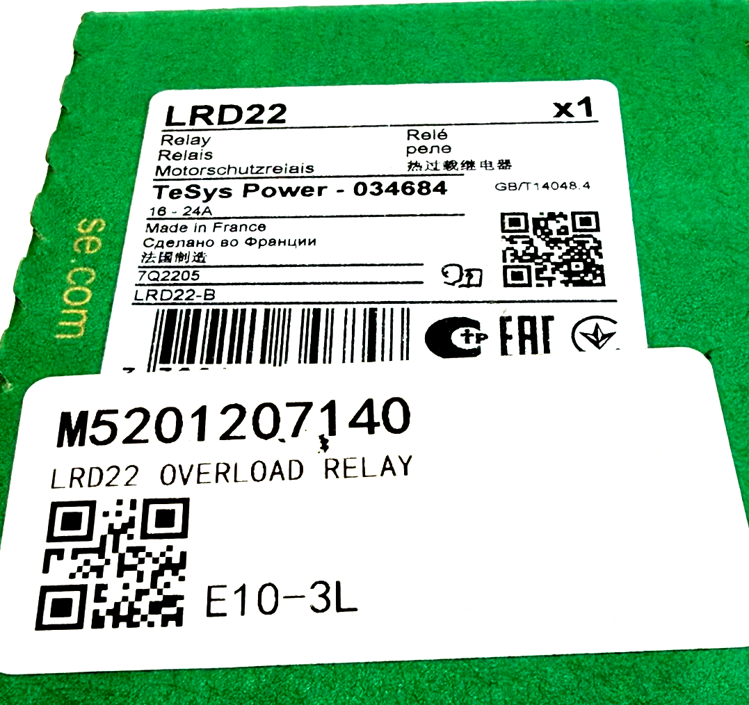 NEW SCHNEIDER ELECTRIC LRD22 OVERLOAD RELAY - Image 6