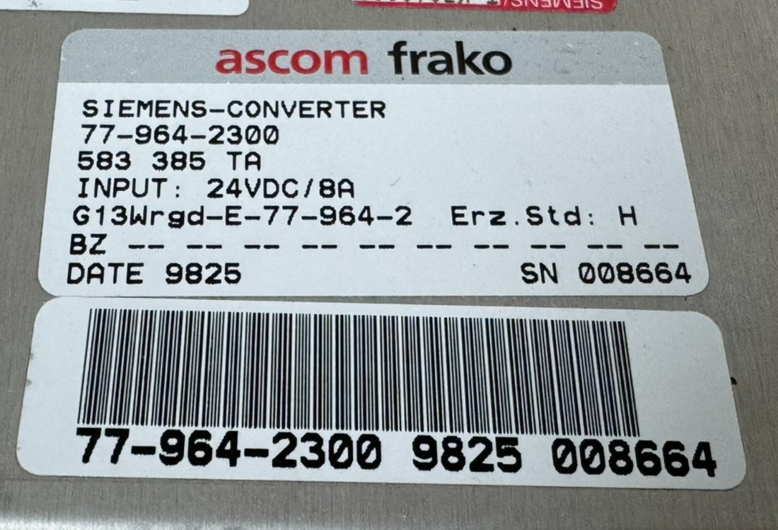 Siemens Sinumerik Converter 6FC5247-0AA17-0AA0 (77-964-1300) | plentyShop LTS Siemens Sinumerik Converter 6FC5247-0AA17-0AA0 (77-964-1300) | plentyShop LTS
