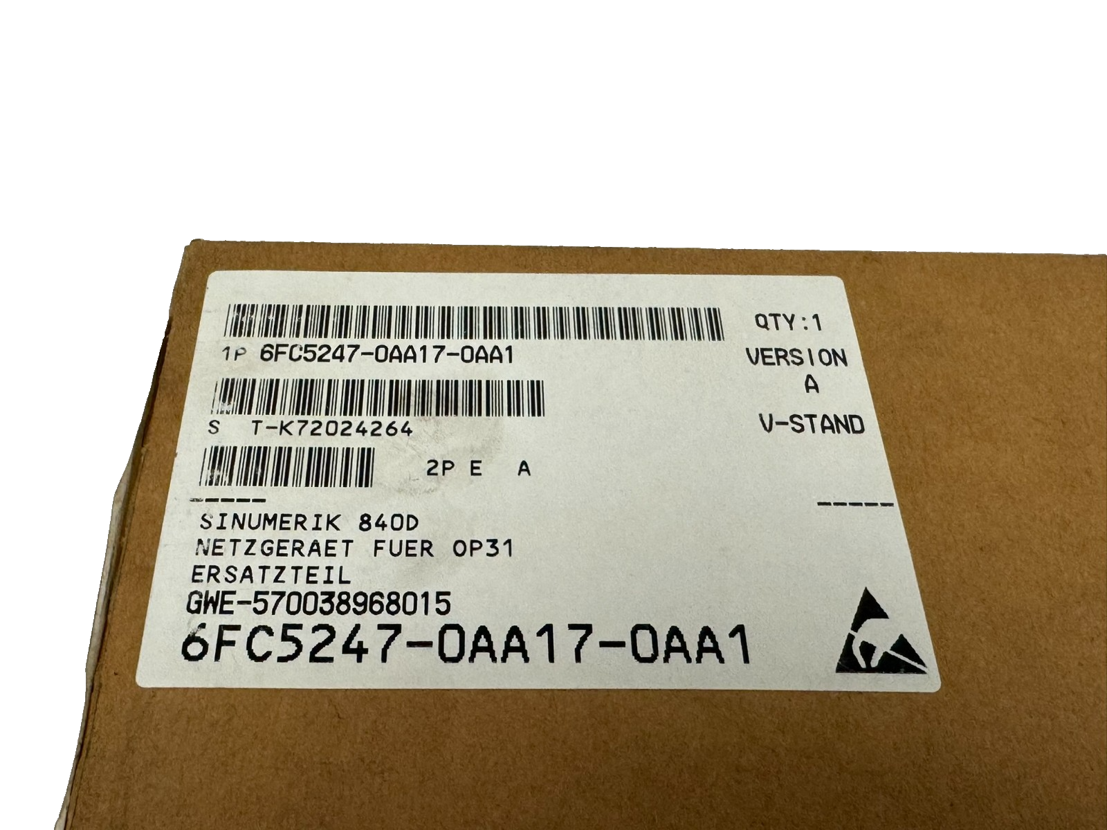 Buy Siemens 6FC5247-0AA06-0AA0 / 570 038.7110.00 Fan / Battery Unit from CNC BOTE Buy Siemens 6FC5247-0AA06-0AA0 / 570 038.7110.00 Fan / Battery Unit from CNC BOTE