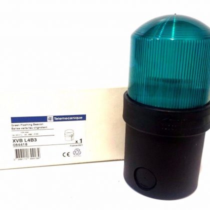 NEW TELEMECANIQUE XVBL4B3 GREEN FLASHING BEACON 084418