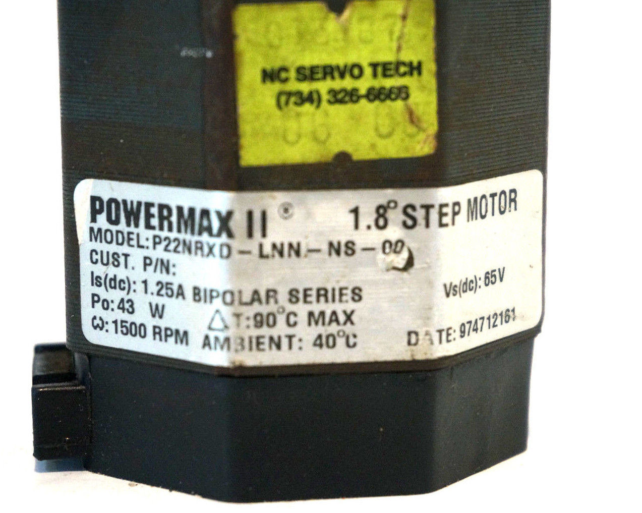 PACIFIC SCIENTIFIC P22NRXD-LNN-NS-00 STEPPER MOTOR P22NRXDLNNNS00 - Image 3