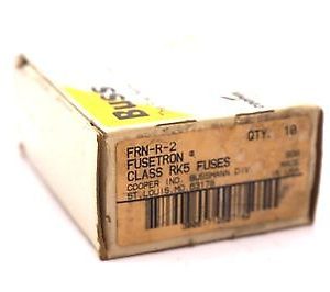 10 NEW BUSSMANN FRN-R-2 FUSES FRNR2