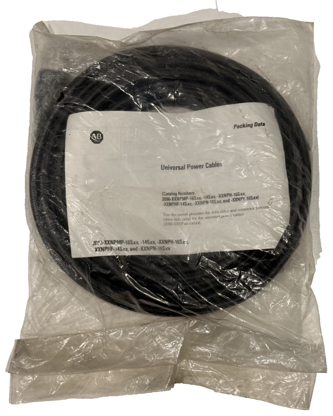 ALLEN-BRADLEY 2090-XXNPMP-16S09 SER. A POWER CABLE 2090XXNPMP16S09 NEW, SURPLUS - Image 4