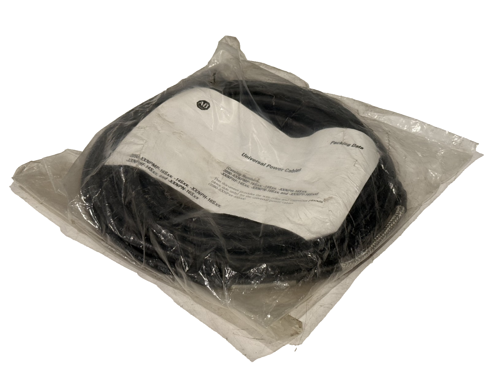 ALLEN-BRADLEY 2090-XXNPMP-16S09 SER. A POWER CABLE 2090XXNPMP16S09 NEW, SURPLUS