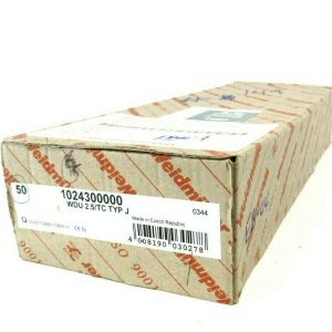 LOT OF 50 NEW WEIDMULLER WDU 2.5-TC TYP-J TERMINAL BLOCKS 1024300000