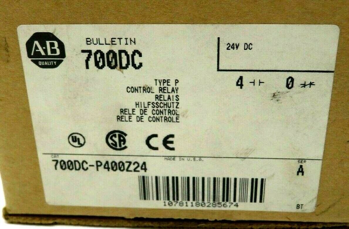 NEW ALLEN BRADLEY 700DC-P400Z24 CONTROL RELAY SERIES A 700DCP400Z24 - Image 6