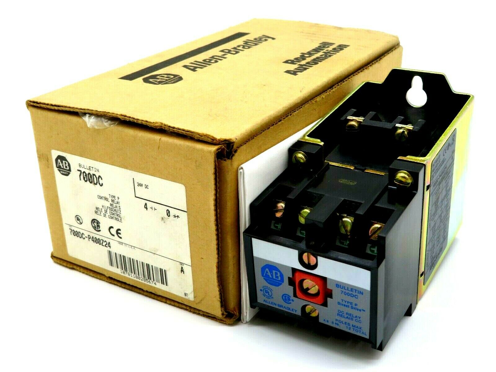 NEW ALLEN BRADLEY 700DC-P400Z24 CONTROL RELAY SERIES A 700DCP400Z24