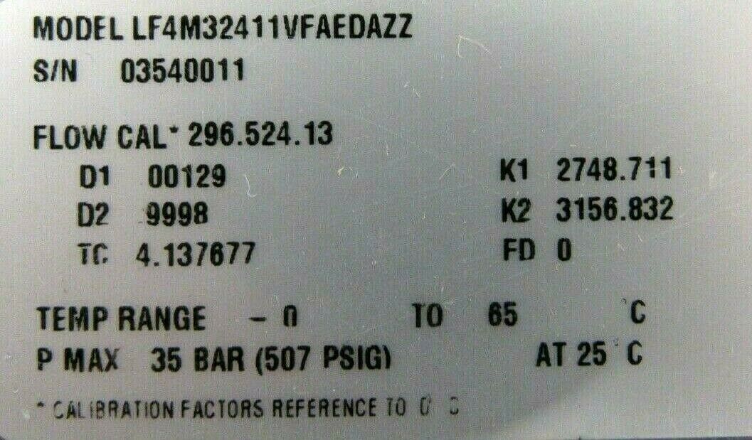 NEW MICRO MOTION LF4M32411VFAEDAZZ FLOW METER LF SERIES - Image 4