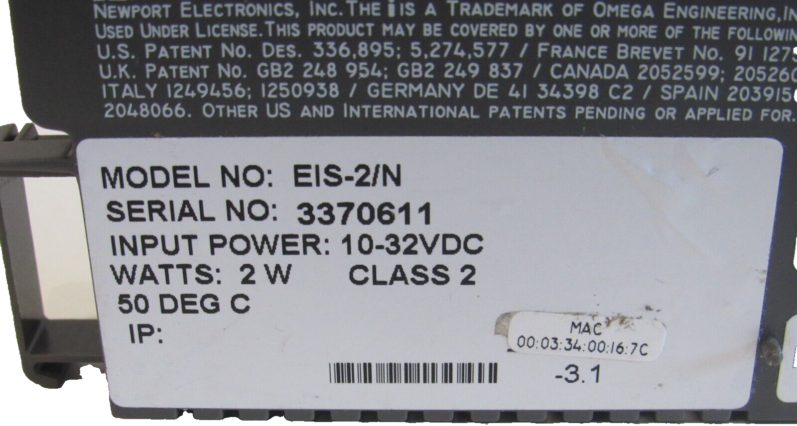 NEW NEWPORT ELECTRONICS EIS-2/N MICROSERVER EIS2N - Image 4