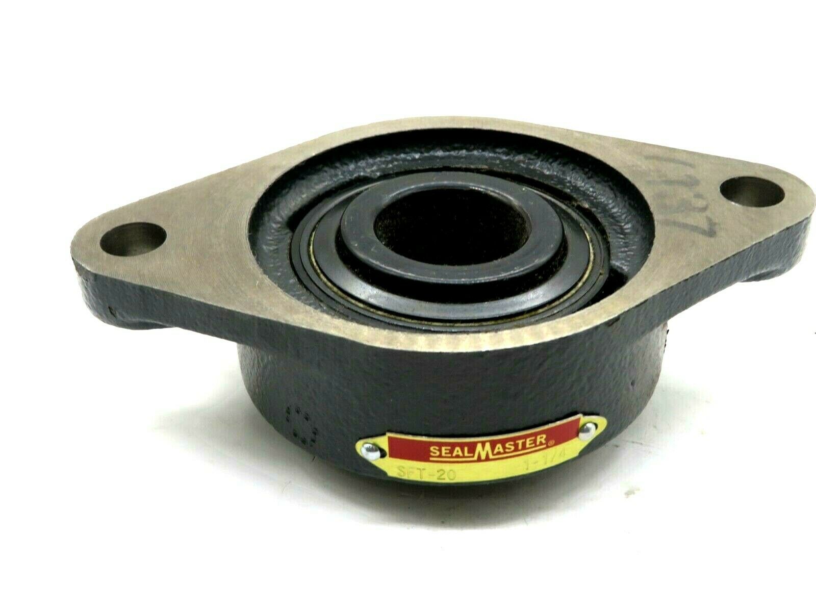 NEW SEALMASTER SFT20 FLANGEMOUNT BALL BEARING UNIT 1 1/4" SFT20 SLM
