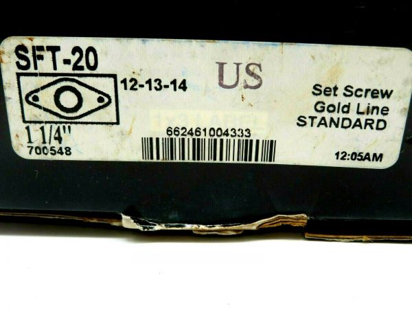 NEW SEALMASTER SFT-20 FLANGE-MOUNT BALL BEARING UNIT 1 1/4" SFT20 SLM - Image 6