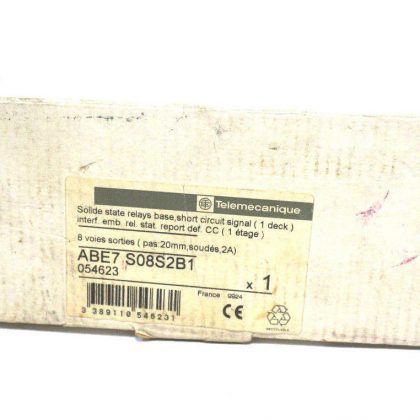 NEW TELEMECANIQUE ABE7-S08S2B1 SS RELAY BASE MODULE ABE7S08S2B1