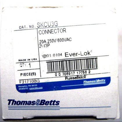 NEW THOMAS & BETTS SKCU3G CONNECTOR