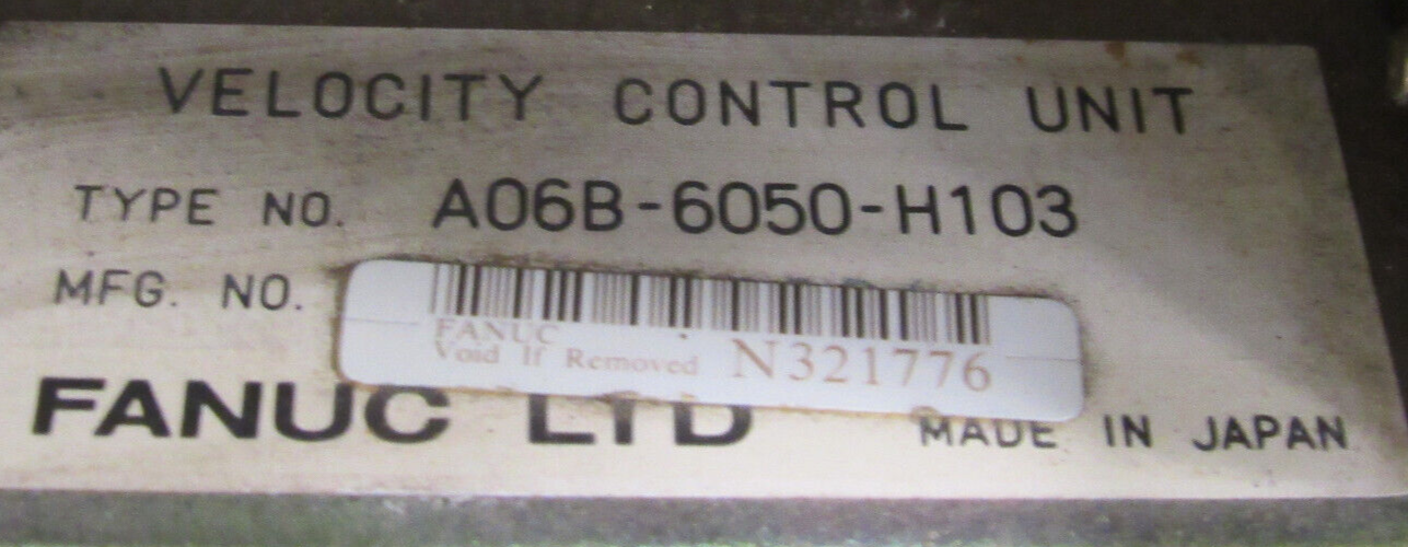 USED FANUC A06B-6050-H103 SERVO DRIVE UNIT A06B6050H103 A20B-1000-0560/18F - Image 4