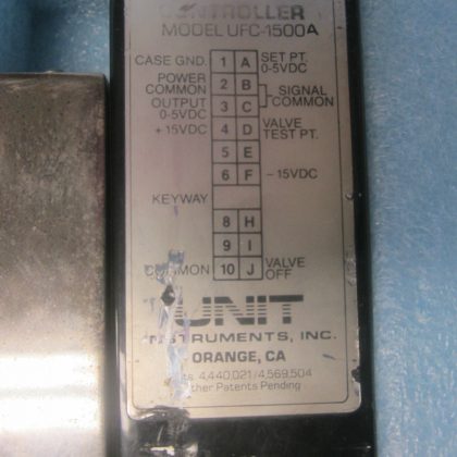 Unit Instruments UFC-1500A Mass Flow Controller UFC1500a