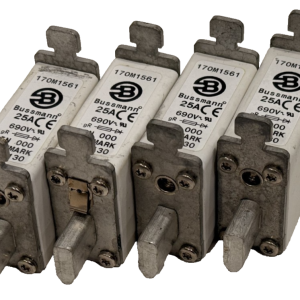 LOT OF 4 NEW COOPER BUSSMANN 170M1561 FUSES 25A 690V DIN 000