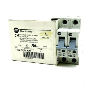 NEW  2 PCS ALLEN BRADLEY 1492-SP1C-300 CIRCUIT BREAKER 1492SP1C300 SER C