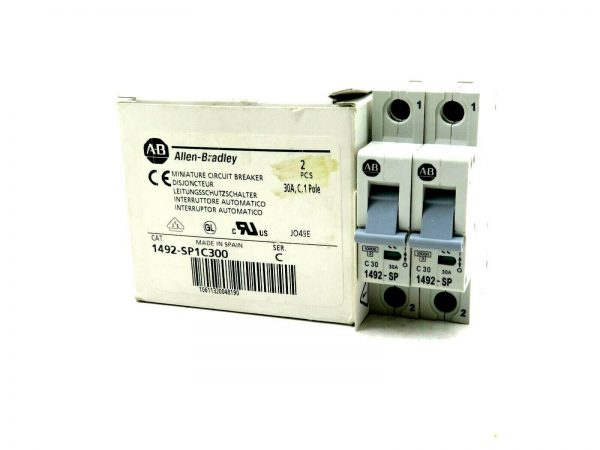 NEW 2 PCS ALLEN BRADLEY 1492-SP1C-300 CIRCUIT BREAKER 1492SP1C300 SER C