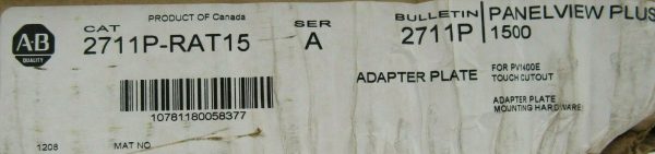 NEW ALLEN BRADLEY 2711P-RAT15 PANELVIEW PLUS 1500 ADAPTER PLATE SER.A 2711PRAT15 - Image 3