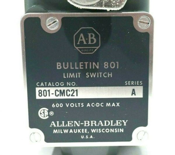 NEW ALLEN BRADLEY 801-CMC21 LIMIT SWITCH SER.A 801CMC21 - Image 3