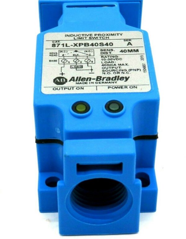 NEW ALLEN BRADLEY 871L-XPB40S40 INDUCTIVE PROXIMITY LIMIT SWITCH 871LXPB40S40 - Image 3