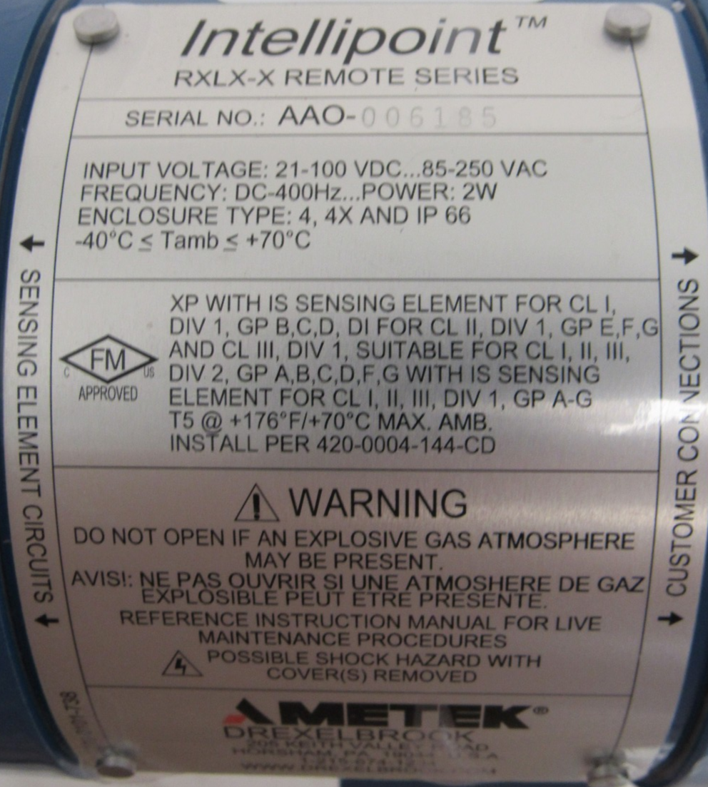 NEW AMETEK 700-0201-005 RXLX-0 LEVEL SWITCH WITH RXLX-X TRANSMITTER 403163-2-1 - Image 10