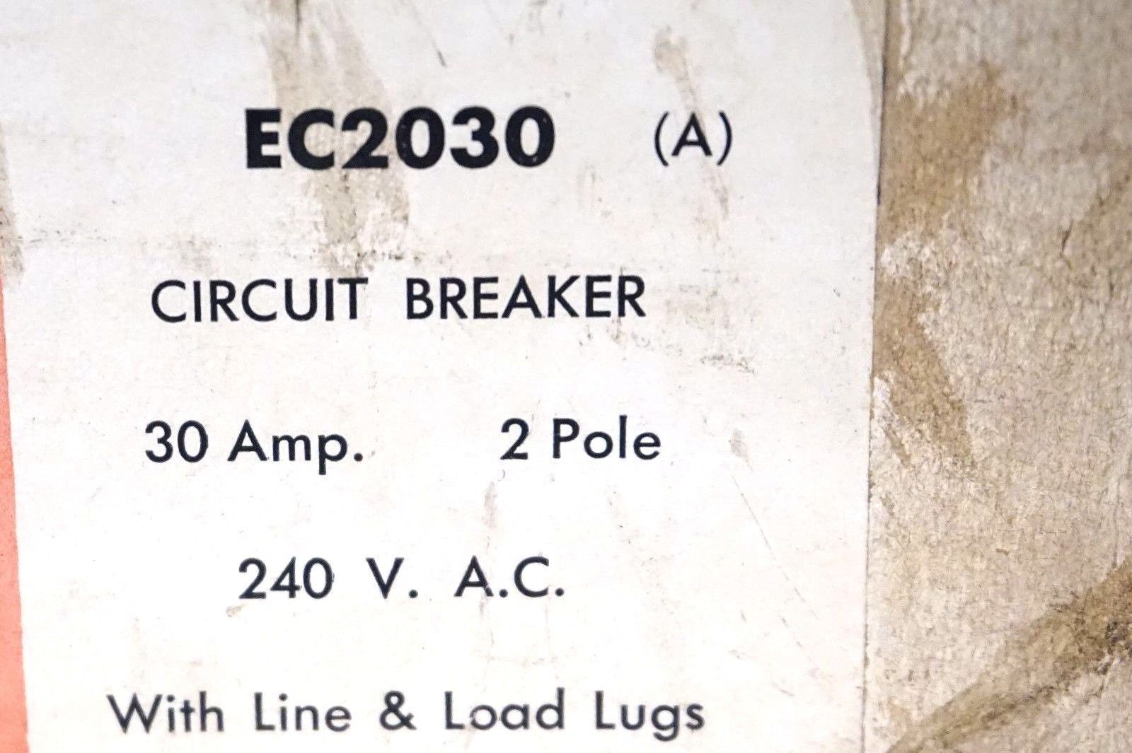 NEW CUTLER HAMMER EC2030 CIRCUIT BREAKER 2 POLE 30 AMP - Image 3