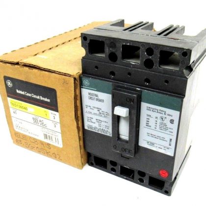 NEW GENERAL ELECTRIC TED136040 CIRCUIT BREAKER MODEL 3 40A 3 POLE 600VAC 250VDC