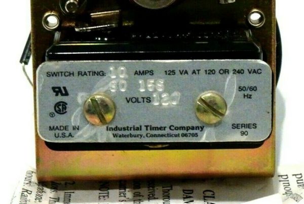 NEW INDUSTRIAL TIMER 80 15S TIMER SERIES 90 120V 50/60HZ - Image 3
