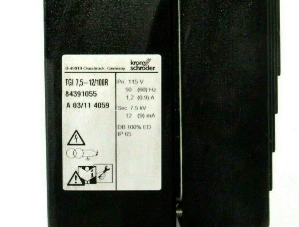 NEW KROM SCHRODER TGI 7.5-12/100R IGNITION TRANSFORMER TGI7512100R - Image 4