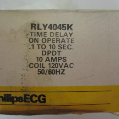 NEW PHILIPS ECG RLY4045K TIME DELAY/RELAY