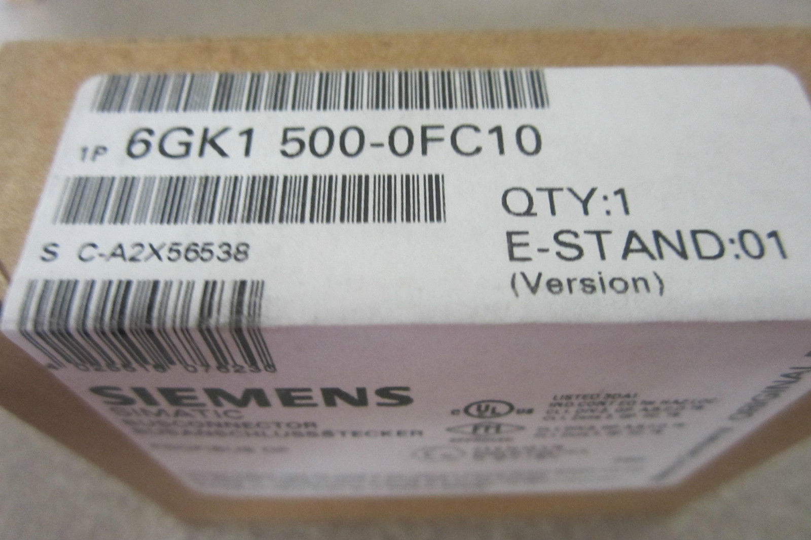 NEW SEALED SIEMENS 6GK1-500-0FC10 BUS CONNECTOR 6GK15000FC10