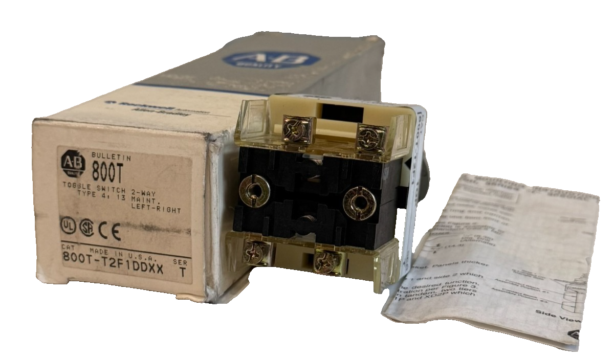 ALLEN BRADLEY 800T-T2F1DDXX TOGGLE SWITCH 800TT2F1DDXX NEW,SURPLUS