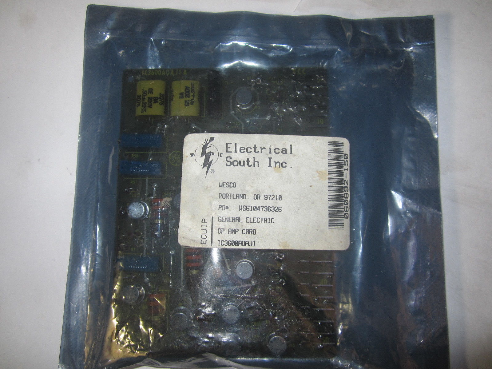 GE FANUC IC3600A0AJ1 OP AMP CARD IC3600AOAJ1