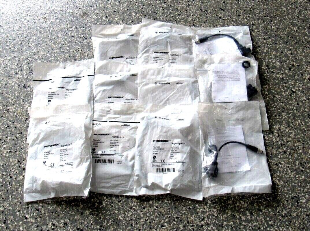 LOT OF 11 NEW ALLEN BRADLEY 42EF-P2MPB-F4 PHOTOELECTRIC SENSOR SER.D 42EFP2MPBF4
