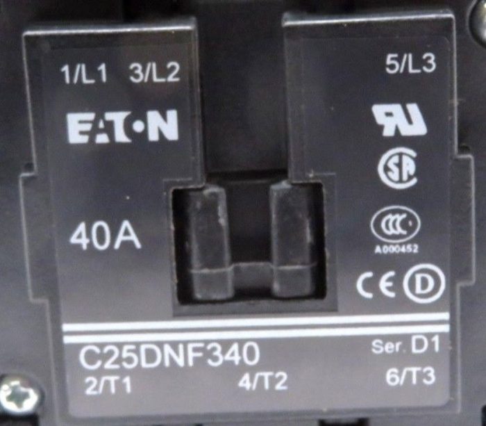 NEW EATON C25DNF340A DEFINITE PURPOSE CONTACTOR SERIES D1 110/120V 50/60HZ - Image 5
