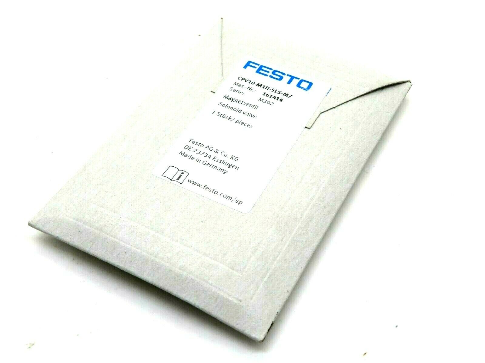 NEW FESTO CPV10-M1H-5LS-M7 SOLENOID VALVE 161414 CPV10M1H5LSM7