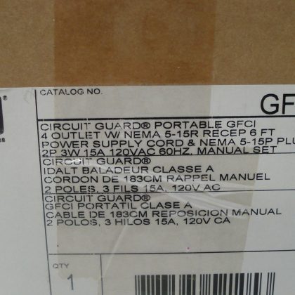 NEW HUBBELL GFP15M CIRCUIT GUARD