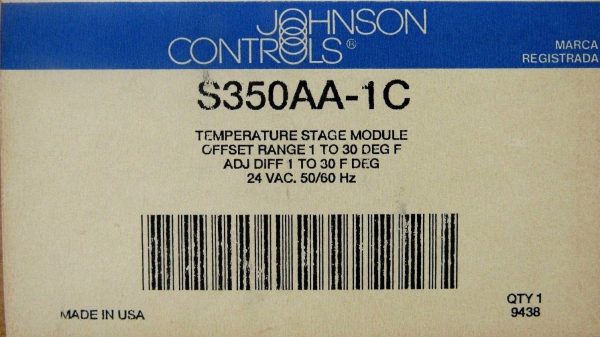 NEW JOHNSON CONTROLS S350AA-1C TEMPERATURE STAGE MODULE S350AA1C - Image 6