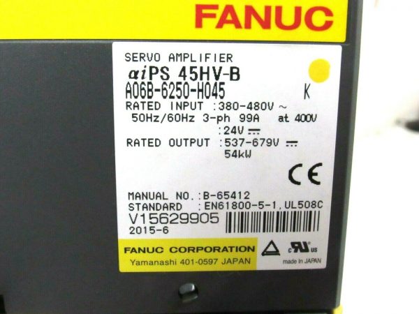 REFURBISHED FANUC A06B-6250-H045 POWER SUPPLY MODULE A06B6250H045R A06B6250H045 - Image 3