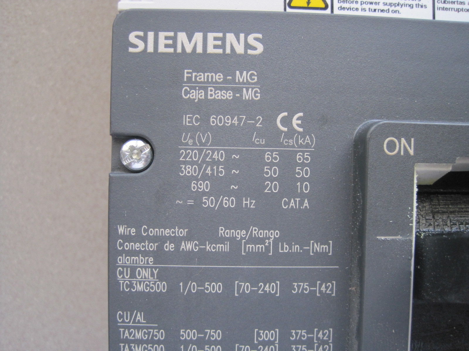 NEW SIEMENS NMX3N800 BREAKER 800 AMP - Image 4