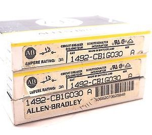 3 NEW ALLEN BRADLEY 1492-CB1G030 CIRCUIT BREAKER SER.A 1492CB1G030