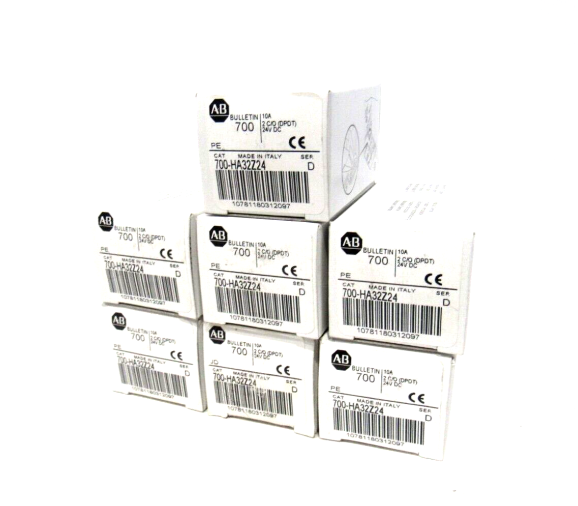 LOT OF 7 NEW ALLEN BRADLEY 700-HA32Z24 RELAYS SER.D 700HA32Z24 NEW SURPLUS